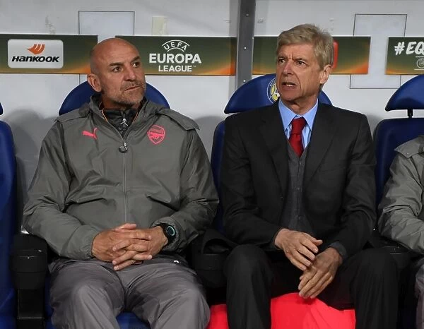 Arsene Wenger and Steve Bould: Pre-Match Strategies, Arsenal FC vs. FC BATE Borisov, UEFA Europa League