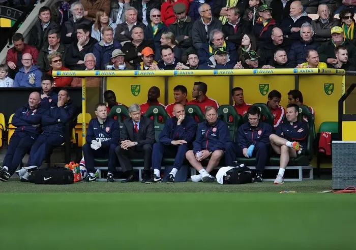 Framed Print : Arsene Wenger and Steve Bould on the Touchline: Norwich City vs. Arsenal, Premier League 2013-14 Framed Print : Arsene Wenger and Steve Bould on the Touchline: Norwich City vs. Arsenal, Premier League 2013-14