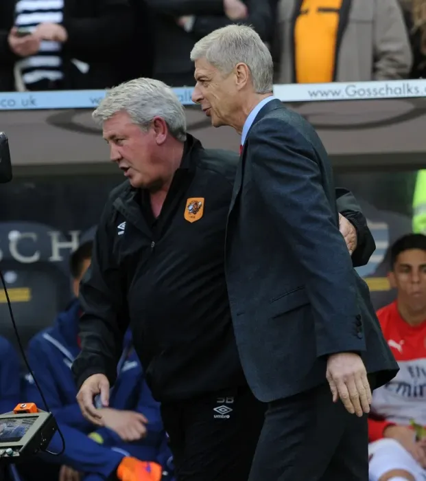 Framed Print : Arsene Wenger and Steve Bruce: A Premier League Showdown at Hull City (May 2015)