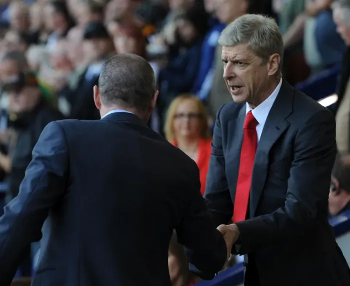 Framed Print : Arsene Wenger and Steve Clarke: A Meeting of Minds at The Hawthorns (West Bromwich Albion vs Arsenal, 2013-14)