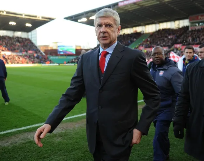 Framed Print : Arsene Wenger: Stoke City vs Arsenal, Premier League 2014-15 Framed Print : Arsene Wenger: Stoke City vs Arsenal, Premier League 2014-15