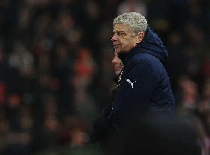 Framed Print : Arsene Wenger at Stoke City vs Arsenal, Premier League 2015-16 Framed Print : Arsene Wenger at Stoke City vs Arsenal, Premier League 2015-16