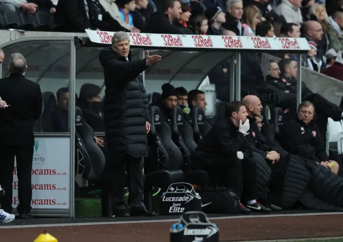 Framed Print : Arsene Wenger at Swansea City: FA Cup Third Round, 2013