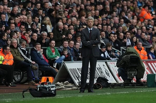 Arsene Wenger at Swansea City: FA Cup Third Round Match, 2013