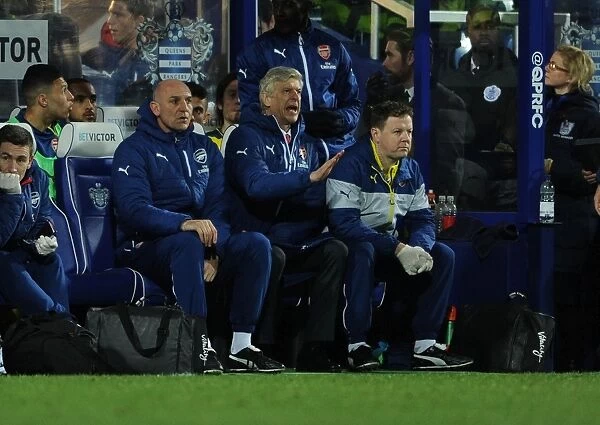 Arsene Wenger and His Team: Arsenal's Visit to Queens Park Rangers, Premier League 2014-15
