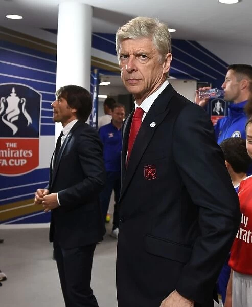 Arsene Wenger in the Tunnel before Arsenal vs. Chelsea FA Cup Final, 2017