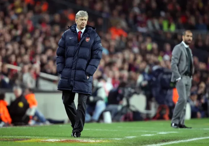 Framed Print : Arsene Wenger vs. Barcelona: Arsenal's Quarterfinals Downfall in the UEFA Champions League (4:1) Framed Print : Arsene Wenger vs. Barcelona: Arsenal's Quarterfinals Downfall in the UEFA Champions League (4:1)