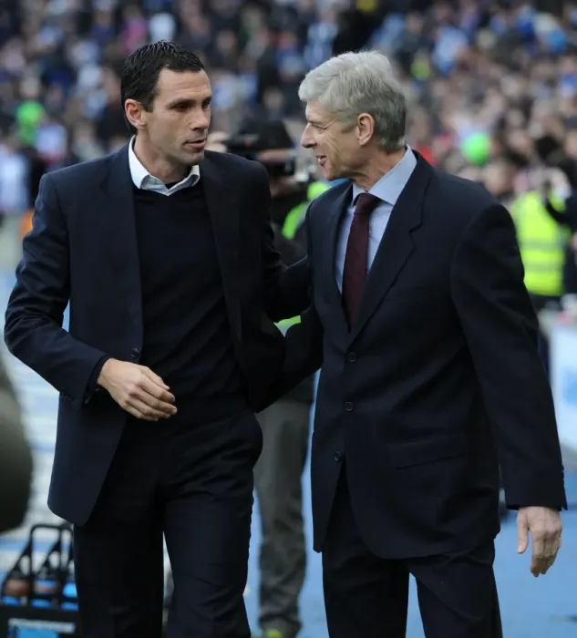 Framed Print : Arsene Wenger vs. Gus Poyet: FA Cup Showdown - Arsenal vs. Brighton & Hove Albion (2012-13)