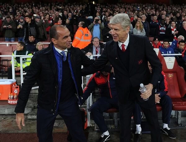 Arsene Wenger vs. Roberto Martinez: Pre-Match Face-Off at Arsenal vs. Everton (2015 / 16)