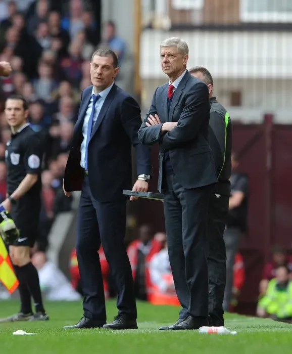Framed Print : Arsene Wenger vs. Slaven Bilic: A Premier League Battle - Arsenal vs. West Ham United (April 2016)