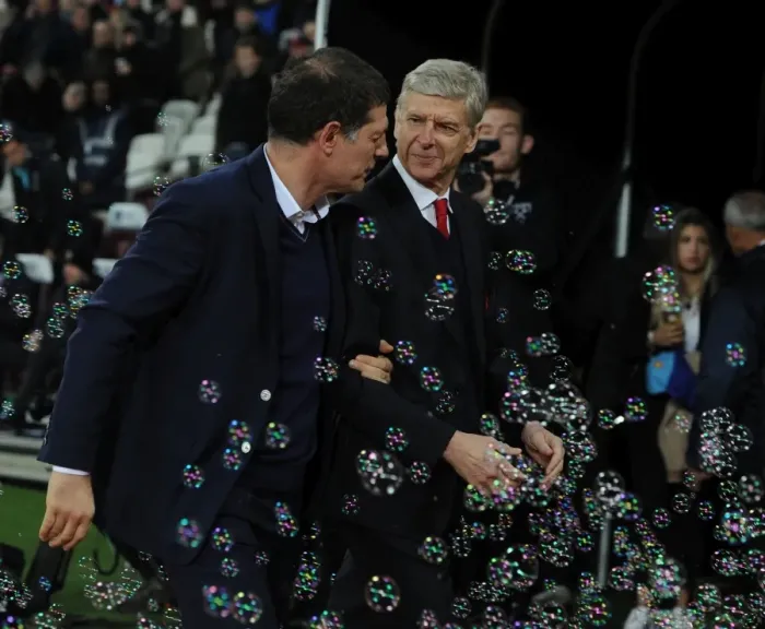Framed Print : Arsene Wenger vs. Slaven Bilic: Premier League Showdown - West Ham United vs. Arsenal (2016-17) Framed Print : Arsene Wenger vs. Slaven Bilic: Premier League Showdown - West Ham United vs. Arsenal (2016-17)
