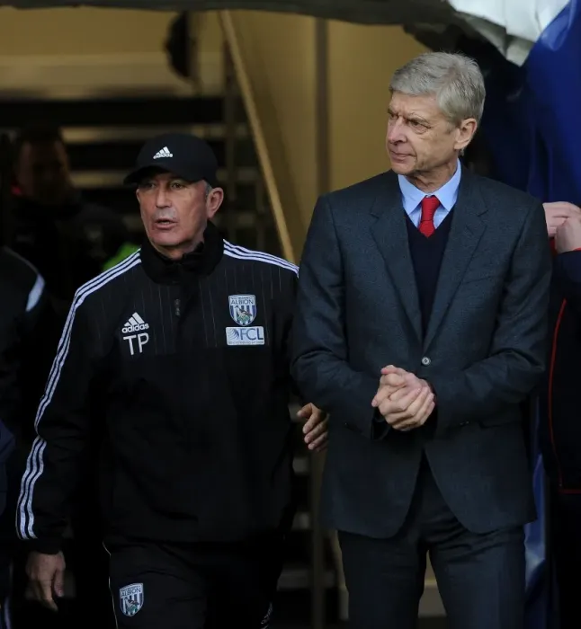Framed Print : Arsene Wenger vs. Tony Pulis: Pre-Match Face-Off at The Hawthorns (Arsenal vs. West Bromwich Albion, 2015-16) Framed Print : Arsene Wenger vs. Tony Pulis: Pre-Match Face-Off at The Hawthorns (Arsenal vs. West Bromwich Albion, 2015-16)
