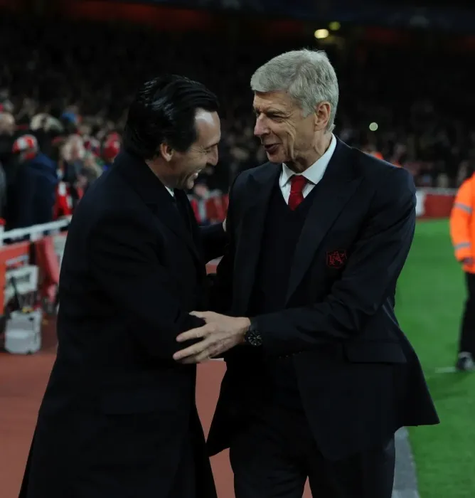 Framed Print : Arsene Wenger vs. Unai Emery: A Champions League Showdown - Arsenal FC vs. Paris Saint-Germain (2016-17) Framed Print : Arsene Wenger vs. Unai Emery: A Champions League Showdown - Arsenal FC vs. Paris Saint-Germain (2016-17)