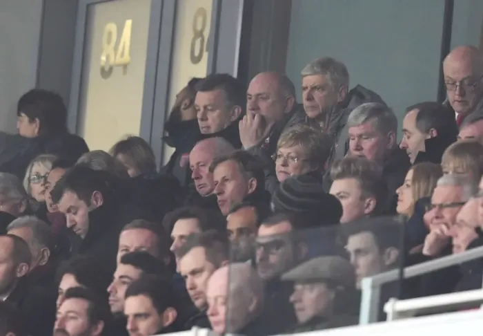 Framed Print : Arsene Wenger Watching Arsenal vs. Watford, Premier League 2016-17