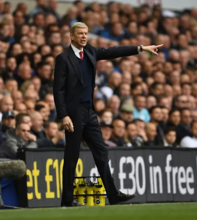 Framed Print : Arsene Wenger at White Hart Lane: Tottenham vs. Arsenal, Premier League 2016-17