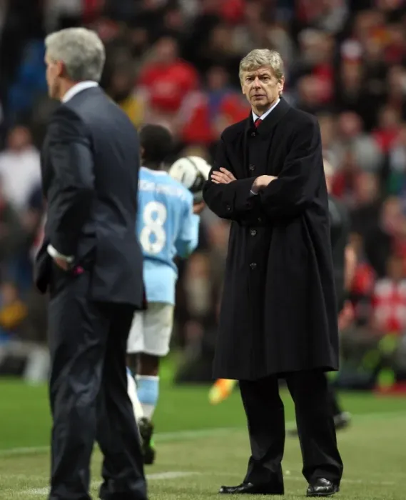 Framed Print : Arsene Wenger's Defeat: Manchester City Crushes Arsenal 3-0 in Carling Cup Fifth Round