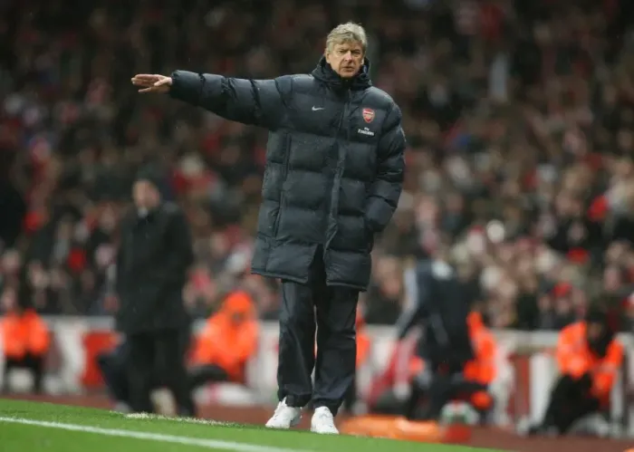 Framed Print : Arsene Wenger's Disappointment: Arsenal's 3-0 Defeat to Chelsea (2009)