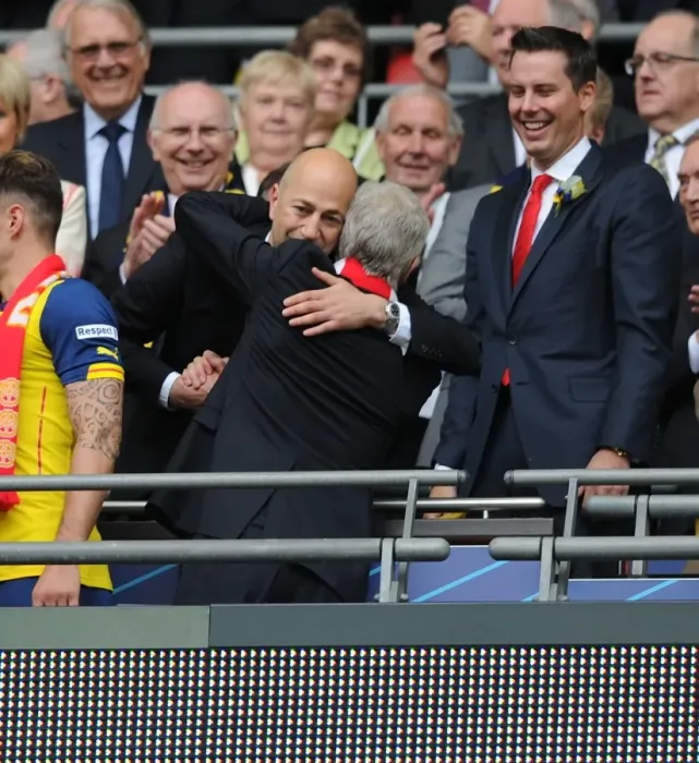 Framed Print : Arsene Wenger's Last FA Cup Victory: Arsenal Celebrate Triumph over Aston Villa
