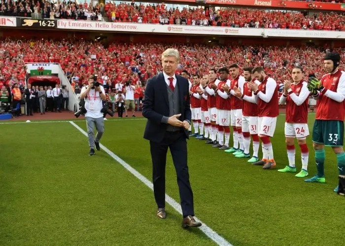 Framed Print : Arsene Wenger's Farewell: Arsenal Honors Manager with Guard of Honor vs Burnley (2017-18) Framed Print : Arsene Wenger's Farewell: Arsenal Honors Manager with Guard of Honor vs Burnley (2017-18)