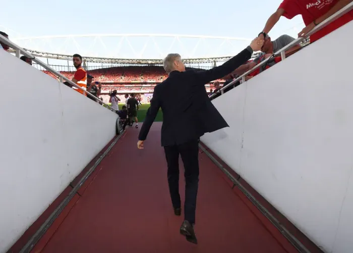 Framed Print : Arsene Wenger's Farewell: Last Match as Arsenal Manager (Arsenal vs. Burnley, 2018) - Emirates Stadium Framed Print : Arsene Wenger's Farewell: Last Match as Arsenal Manager (Arsenal vs. Burnley, 2018) - Emirates Stadium