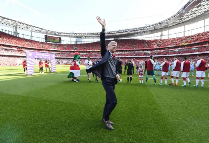 Framed Print : Arsene Wenger's Farewell: Last Match as Arsenal Manager (vs. Burnley, 2017-18)