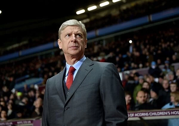 Arsene Wenger's Intense Focus: Aston Villa vs Arsenal, Premier League 2013-14