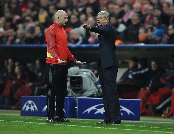 Arsene Wenger's Tense Clash with Referees during Arsenal's UEFA Champions League Match at Bayern Munich (2013-14)