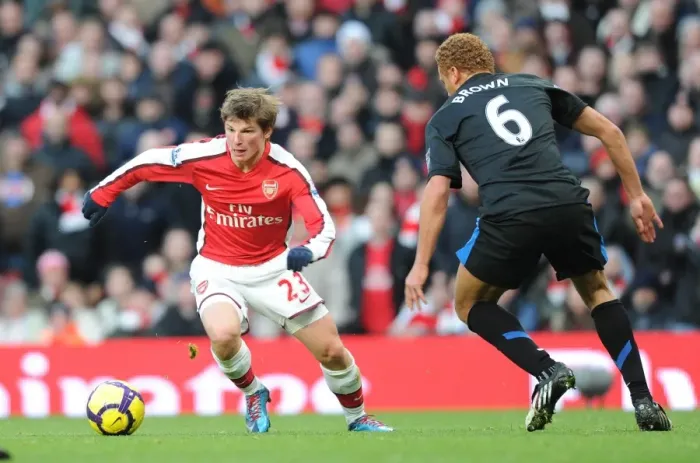 Framed Print : Arshavin vs. Brown: Manchester United's Dominance over Arsenal (31 / 10 / 2010) Framed Print : Arshavin vs. Brown: Manchester United's Dominance over Arsenal (31 / 10 / 2010)