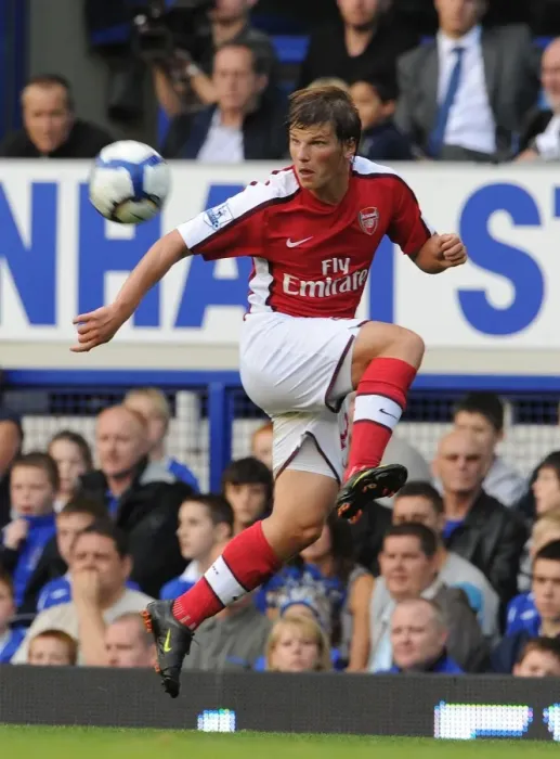 Framed Print : Arshavin's Dominance: Andrey Arshavin Scores Three in Arsenal's 1:6 Victory over Everton, August 2009