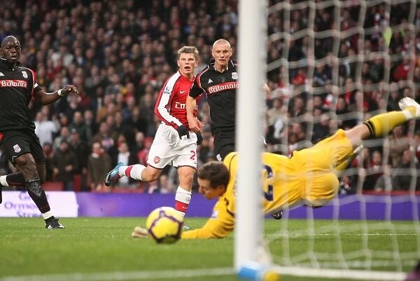 Arshavin's Stunner: Arsenal's First Goal in Emirates Win Against Stoke City (5-12-2009)