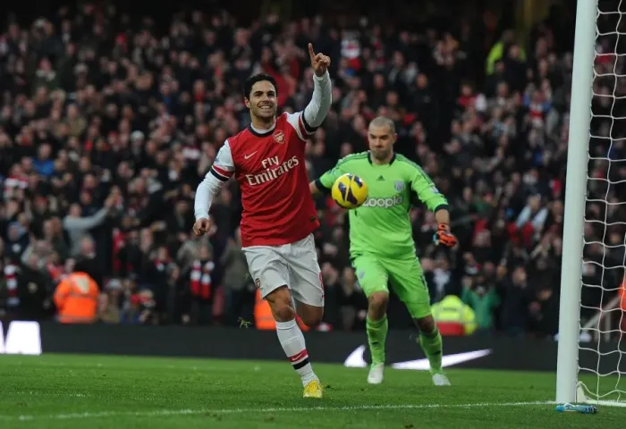 Framed Print : Arteta's Game-Winning Goal: Arsenal's Triumph Over West Bromwich Albion (2012-13) Framed Print : Arteta's Game-Winning Goal: Arsenal's Triumph Over West Bromwich Albion (2012-13)