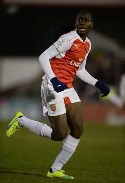 Framed Print : Asisat Oshoala in Action: Arsenal Ladies vs. Reading FC Women, WSL 1 (March 2016)