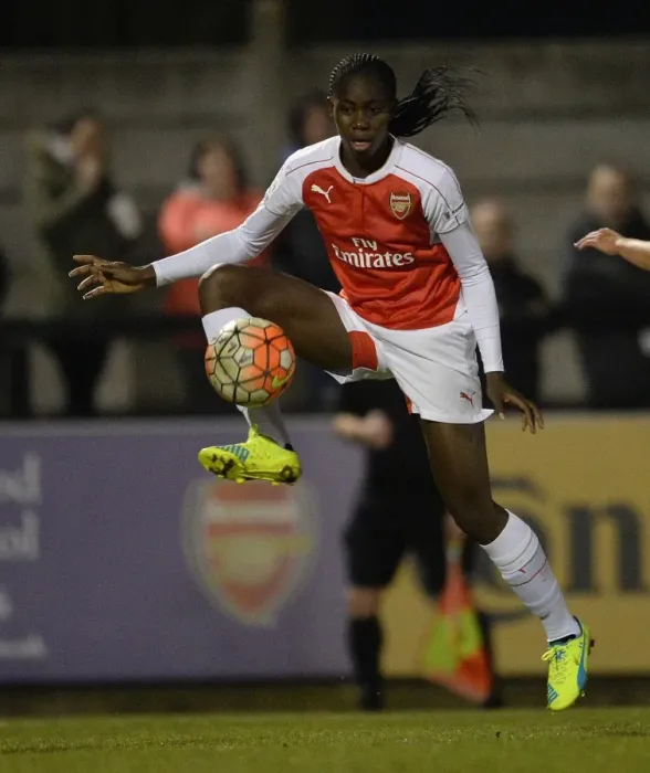 Framed Print : Asisat Oshoala in Action: Arsenal Ladies vs. Reading FC Women, WSL 1 (March 2016) Framed Print : Asisat Oshoala in Action: Arsenal Ladies vs. Reading FC Women, WSL 1 (March 2016)