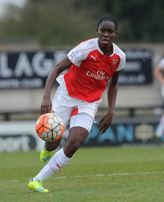 Framed Print : Asisat Oshoala's Penalty Heroics: Arsenal Ladies Advance to FA Cup Semis