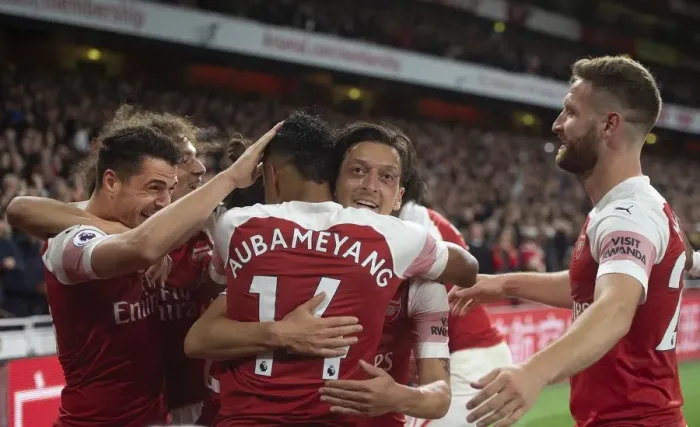 Framed Print : Aubameyang 2nd goal 14 181022WAFC Framed Print : Aubameyang 2nd goal 14 181022WAFC