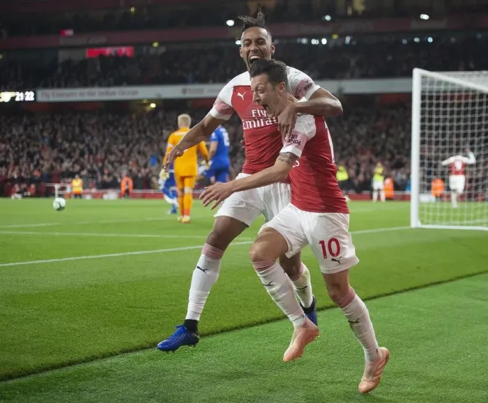 Framed Print : Aubameyang 2nd goal 3 181022WAFC
