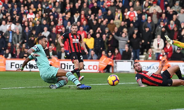 Aubameyang Scores Arsenal's Second Goal: AFC Bournemouth vs Arsenal (2018-19)