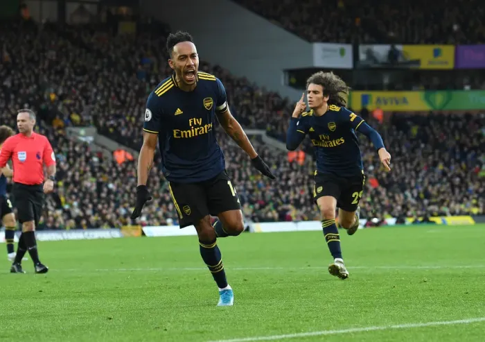 Framed Print : Aubameyang Scores Arsenal's Second Goal: Norwich City vs Arsenal, Premier League 2019-20 Framed Print : Aubameyang Scores Arsenal's Second Goal: Norwich City vs Arsenal, Premier League 2019-20