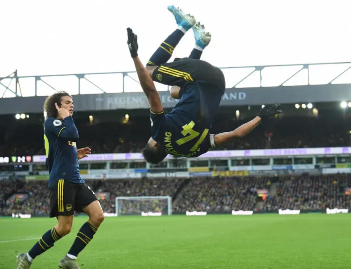 Framed Print : Aubameyang Scores Arsenal's Second Goal: Norwich City vs Arsenal, Premier League 2019-20 Framed Print : Aubameyang Scores Arsenal's Second Goal: Norwich City vs Arsenal, Premier League 2019-20