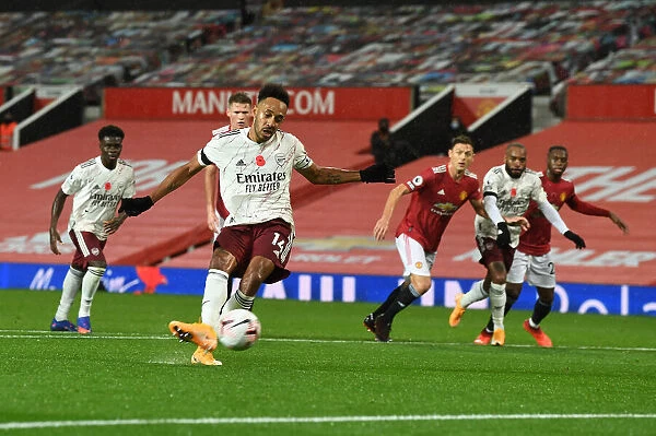 Aubameyang Scores Penalty: Manchester United vs. Arsenal, 2020-21 Season (Behind Closed Doors)
