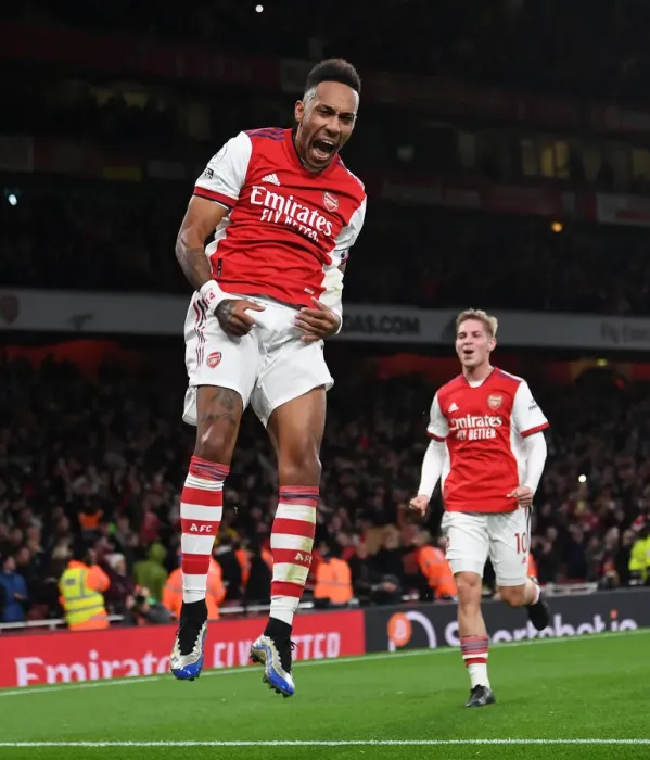 Framed Print : Aubameyang Scores His Second: Arsenal's Victory Over Aston Villa (2021-22) - Arsenal's Star Forward Secures Win Framed Print : Aubameyang Scores His Second: Arsenal's Victory Over Aston Villa (2021-22) - Arsenal's Star Forward Secures Win