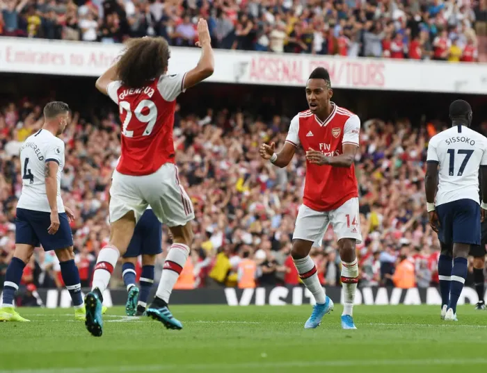 Framed Print : Aubameyang Scores His Second: Arsenal's Victory Over Tottenham in the 2019-20 Premier League Framed Print : Aubameyang Scores His Second: Arsenal's Victory Over Tottenham in the 2019-20 Premier League