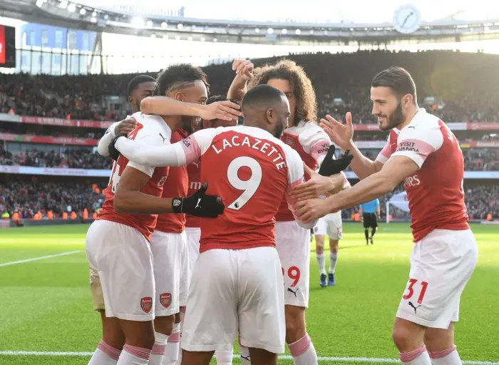 Framed Print : Aubameyang Scores His Second Goal: Arsenal's Victory Against Burnley (December 2018)