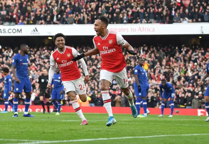 Framed Print : Aubameyang Scores the Winner: Arsenal vs. Chelsea, Premier League 2019-20 Framed Print : Aubameyang Scores the Winner: Arsenal vs. Chelsea, Premier League 2019-20