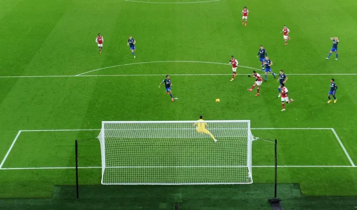 Framed Print : Aubameyang Strikes: Arsenal Secures Victory Over Southampton in Premier League 2020-21