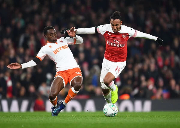 Aubameyang vs Bola: Intense Clash in Arsenal's Carabao Cup Battle against Blackpool