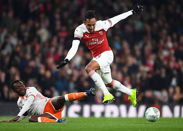 Aubameyang vs. Bola: Intense Rivalry in Arsenal's Carabao Cup Battle against Blackpool