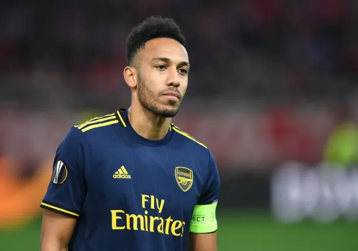 Framed Print : Aubameyang vs. Olympiacos: Arsenal Star Faces Off in Europa League Showdown