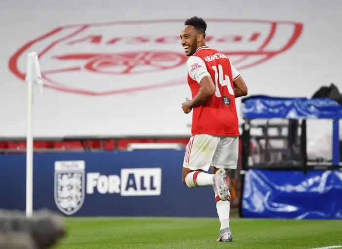 Framed Print : Aubameyang's Brace: Arsenal Defeats Manchester City in FA Cup Semi-Final Framed Print : Aubameyang's Brace: Arsenal Defeats Manchester City in FA Cup Semi-Final