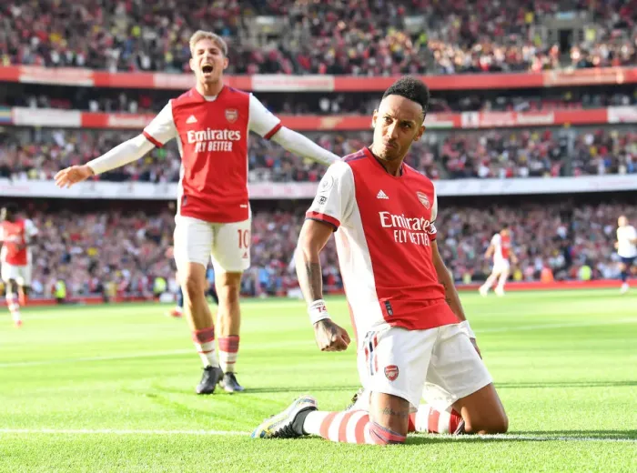 Framed Print : Aubameyang's Brace: Arsenal Defeats Tottenham in Epic 2021-22 Premier League Clash Framed Print : Aubameyang's Brace: Arsenal Defeats Tottenham in Epic 2021-22 Premier League Clash